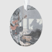 Zombie Guitar Music Fantasy Art Acrylic Ornament (Vorderseite)