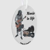Zombie Guitar Musician Fantasy Akrylorische Orname Ornament (Vorderseite)