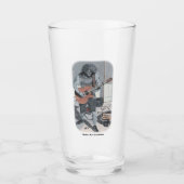 Zombie Guitar Musician Fantasy Art Glass Cup Glas (Vorderseite)