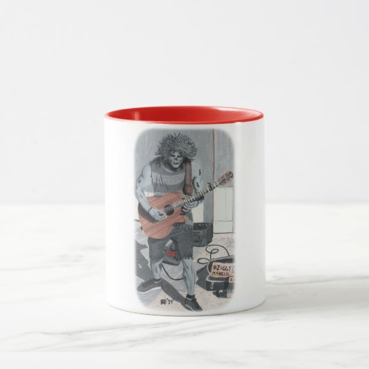Zombie Guitar Musician Fantasy Art Kaffeemaschine  Tasse (Zentrum)