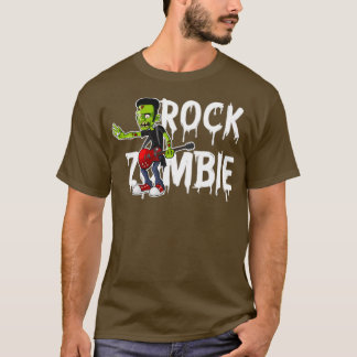 Zombie Guitar Untot Halloween Music  T-Shirt