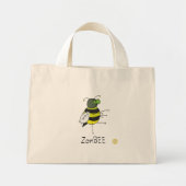 Zombie Halloween Bee Funny Kids Mini Stoffbeutel (Vorne)