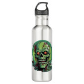 Zombie Halloween Edelstahlflasche (Vorderseite)