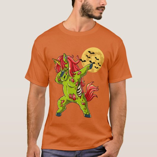 Zombie Halloween Einhorn Halloween Kostümgeschenke T-Shirt (Vorderseite)