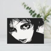 Zombie-halloween-Einladung Einladung (Stehend Vorderseite)