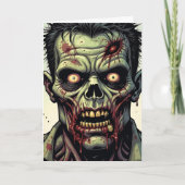 Zombie Halloween | Farbseite innen Karte (Vorderseite)
