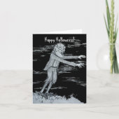 Zombie Halloween Feiertagskarte (Vorderseite)