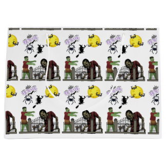Zombie-Halloween-Geschenktasche groß Große Geschenktüte