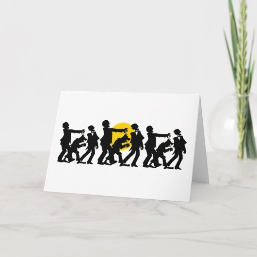 Zombie Halloween Karte (Vorderseite)