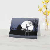 Zombie Halloween Karte (Gelbe Blume)