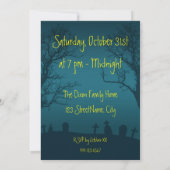 Zombie-Halloween-Kostüm-Party Einladung (Rückseite)