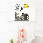 Zombie Halloween Land 4x6 Vinyl Banner (InSitu)