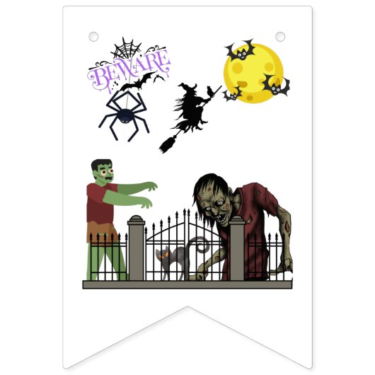 Zombie Halloween Land Bunting Banner (Zweite Fahne)