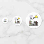 Zombie Halloween Land Table Confetti Konfetti (Rückseiten)