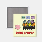 Zombie Halloween Magnet (Vorderseite/Rückseite)