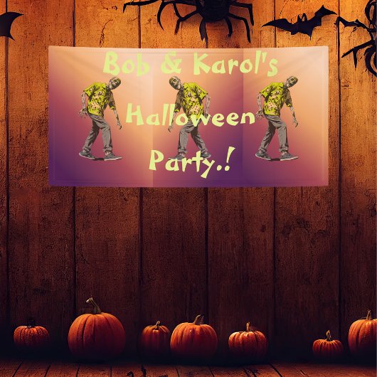 Zombie Halloween-Party Banner