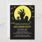 Zombie Halloween-Party Einladung (Vorderseite)