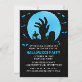 Zombie Halloween-Party Einladung (Vorderseite)
