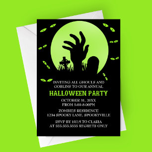 Zombie Halloween-Party Einladung