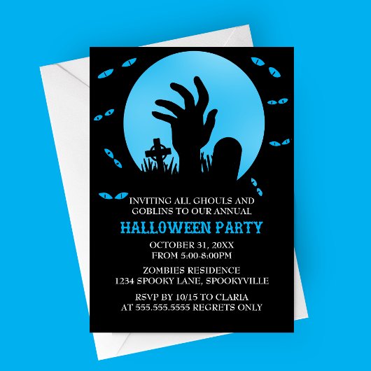 Zombie Halloween-Party Einladung