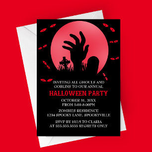Zombie Halloween-Party Einladung