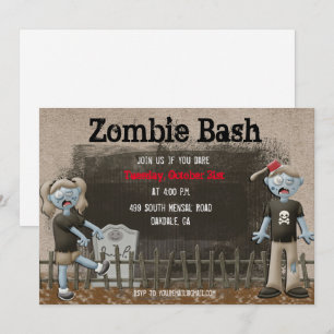 Zombie Halloween-Party Einladung
