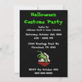 Zombie-Halloween-Party-Einladung Einladung (Rückseite)