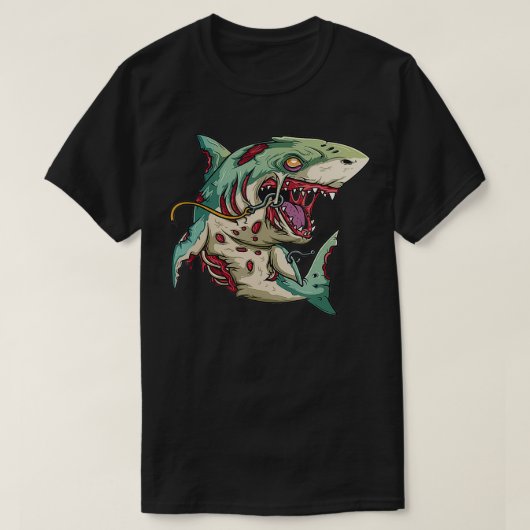 Zombie Halloween-Party Outfit Geschenk für Surfer T-Shirt (Design vorne)