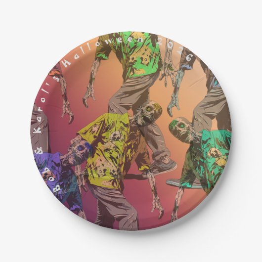 Zombie Halloween-Party Paper Teller (Vorderseite)