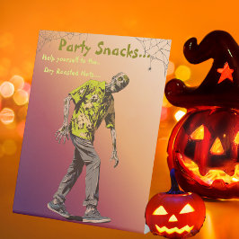 Zombie Halloween-Party Snacks Sockelschild