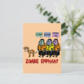 Zombie Halloween Postkarte (Stehend Vorderseite)
