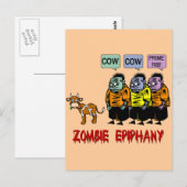 Zombie Halloween Postkarte (Vorne/Hinten)