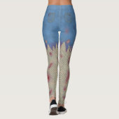Zombie Halloween schrammt Stich-lustiges Kostüm Leggings (Rückseite)