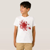 Zombie Halloween Spritzer beängstigend blutig T-Shirt (Vorne ganz)