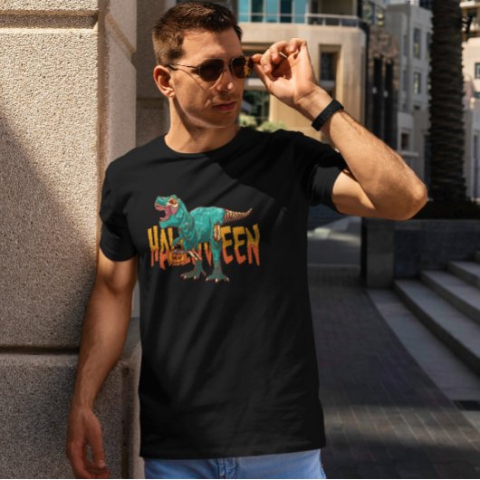 Zombie Halloween T Rex T-Shirt