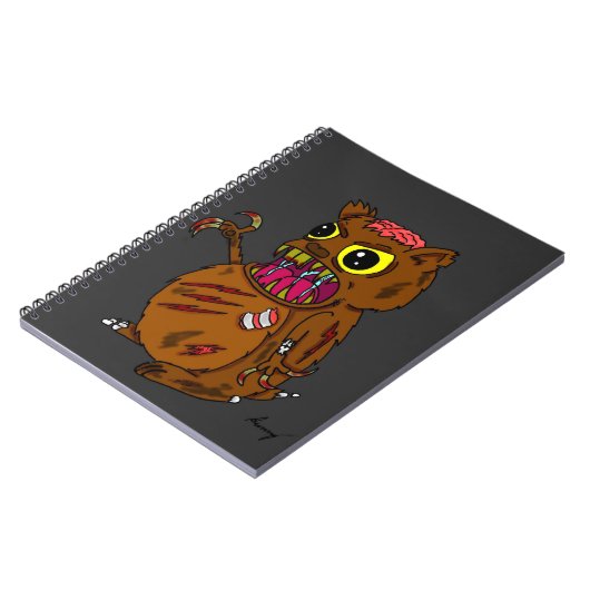 Zombie Hamster Notebook Notizblock (Linke Seite)