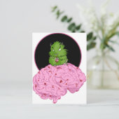 Zombie Hamster Postkarte (Stehend Vorderseite)