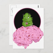 Zombie Hamster Postkarte (Vorne/Hinten)