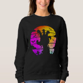 Zombie Hand Beängstigend farbenfrohe Halloween Sweatshirt (Vorderseite)