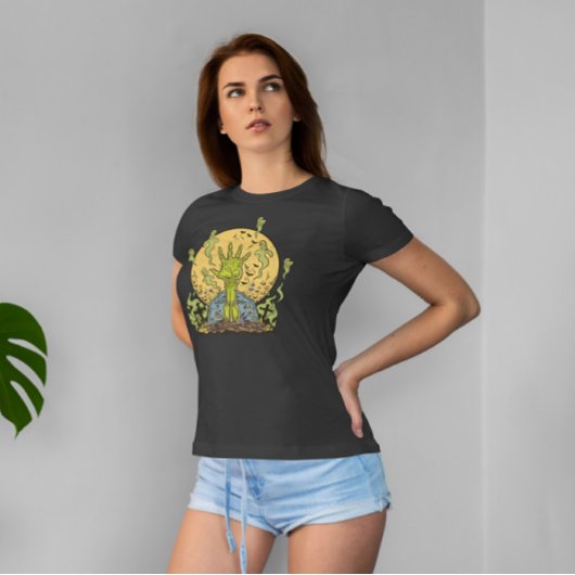 Zombie Hand Ghost Graveyard T-Shirt