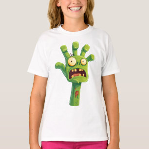 Zombie-Hand – Gruseliger Cartoon-Spaß für Kinder T-Shirt