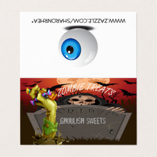 Zombie Hand Made Halloween Zelt Falten Visitenkart Visitenkarten