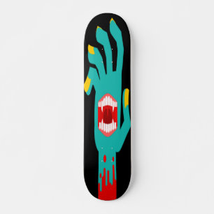 Zombie Hand mit Mouth Vector Illustration Skateboard