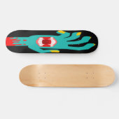 Zombie Hand mit Mundvektor Illustration Skateboard (Horizontal)