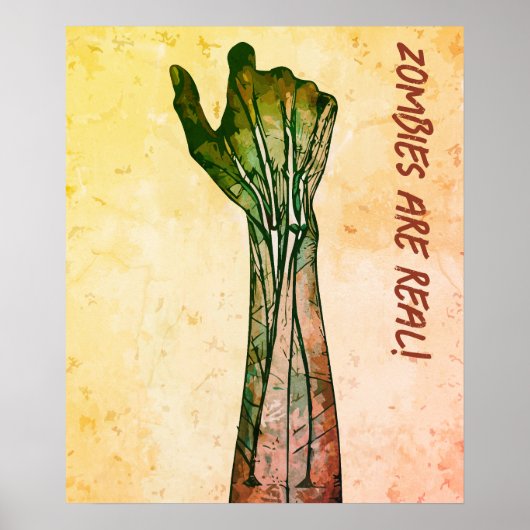 Zombie Hand Poster (Vorne)