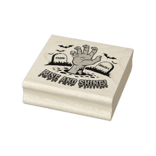 Zombie Hand Rising Halloween Design Spaß und Spook Gummistempel