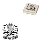 Zombie Hand Rising Halloween Design Spaß und Spook Gummistempel (Stempel)