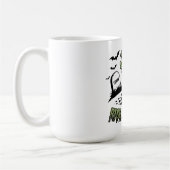 Zombie Hand Rising Halloween Design Spaß und Spook Kaffeetasse (Links)