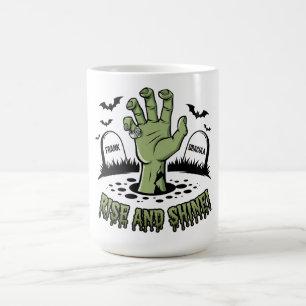 Zombie Hand Rising Halloween Design Spaß und Spook Kaffeetasse