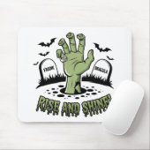 Zombie Hand Rising Halloween Design Spaß und Spook Mousepad (Mit Mouse)